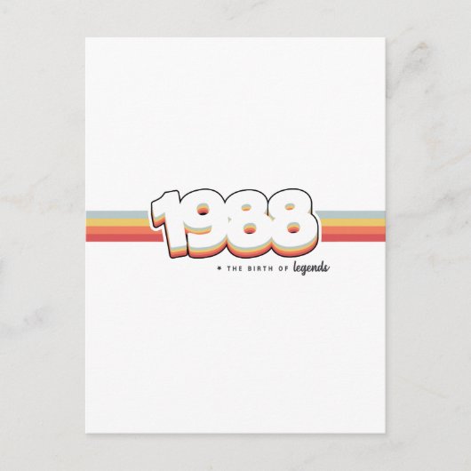 1988 伝説の誕生 ポストカード (正面)