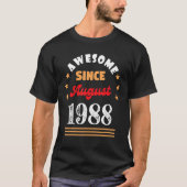 1988 威厳があるVin以素晴らし来1988誕生日威厳がある Tシャツ (正面)