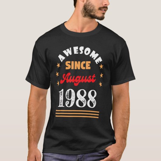 1988 威厳があるVin以素晴らし来1988誕生日威厳がある Tシャツ (正面)