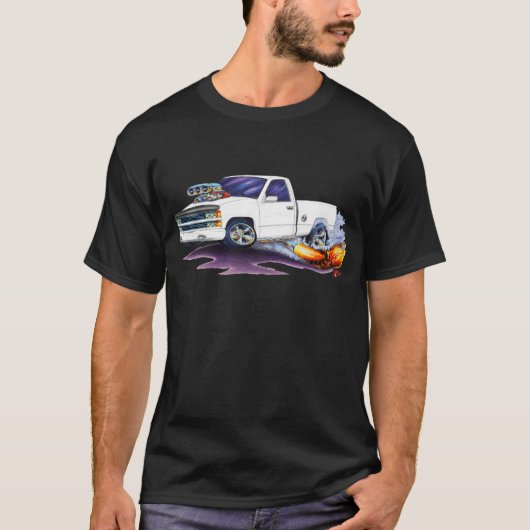 1988-98年のSilverado WhiteTruck Tシャツ (正面)
