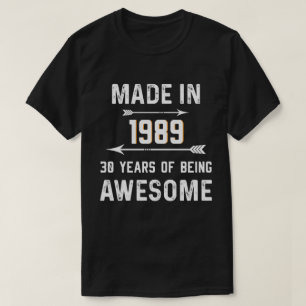 1989の30年間の素晴らしいギフトのアイディア2019年に作られる Tシャツ