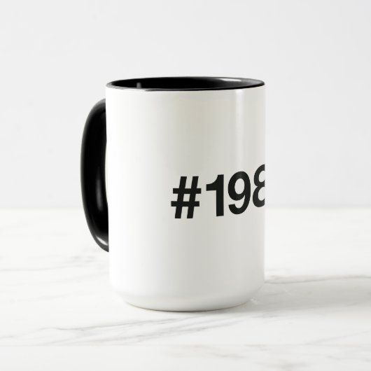 1989ハッシュタグ36誕生日記念日 マグカップ (正面左)