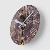 1989ヴィンテージアクリル製壁時計 ラウンド壁時計 (傾斜)