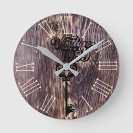 1989ヴィンテージアクリル製壁時計 ラウンド壁時計