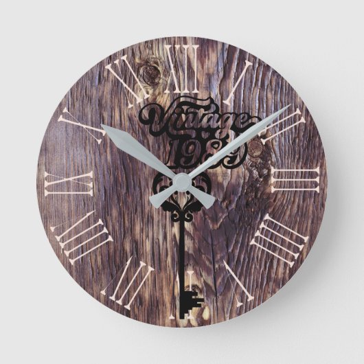 1989ヴィンテージアクリル製壁時計 ラウンド壁時計 (正面)