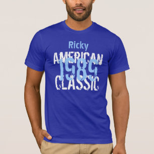 1989人のアメリカ人のクラシックの彼のための第25誕生日プレゼント Tシャツ