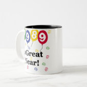 1989年すばらしい年の誕生日 ツートーンマグカップ (正面左)