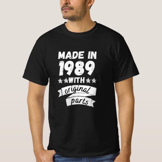 1989年にオリジナル部品で Tシャツ (正面)