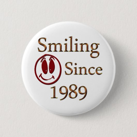 1989年に生まれて下さい 缶バッジ (正面)