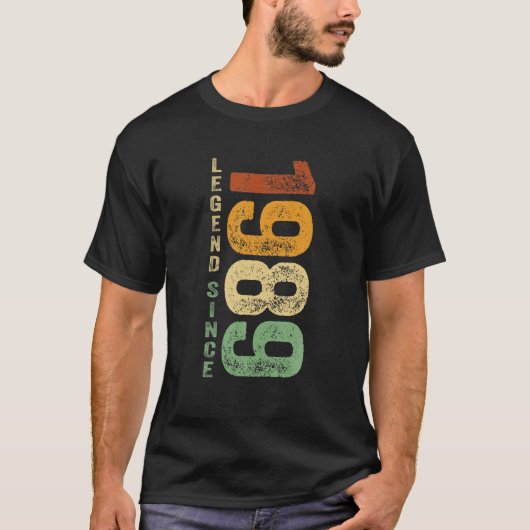 1989年の誕生日伝説1989年の生まれ贈物 Tシャツ (正面)