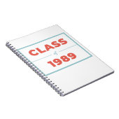 1989年クラス ノートブック (右側)