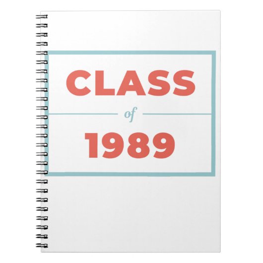 1989年クラス ノートブック (正面)