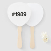 1989年ハッシュタグ36歳誕生日記念 ハンドファン (正面&裏面)