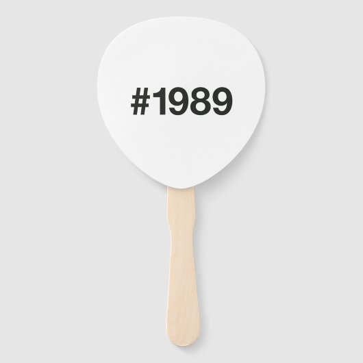 1989年ハッシュタグ36歳誕生日記念 ハンドファン (正面)