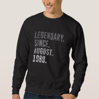 1989年以威厳がある降の伝説的な33番目の誕生日ヴィンテージ スウェットシャツ