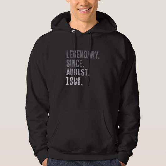 1989年以威厳がある降の伝説的な33番目の誕生日ヴィンテージ パーカ (正面)