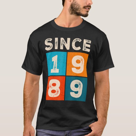 1989年以素晴らし来33誕生日 Tシャツ (正面)