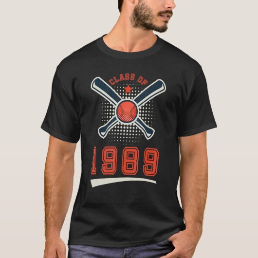 1989年度卒業野球選手選手一覧 Tシャツ (正面)