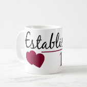 1989年確立される コーヒーマグカップ (正面左)