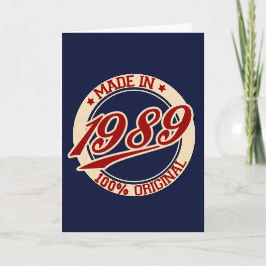 1989年製 カード (正面)