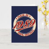 1989年製 カード (黄色い花)