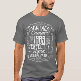 1989年誕生日ギフト キャンパー スカウト キャンプ 1989 レトロデザイン Tシャツ