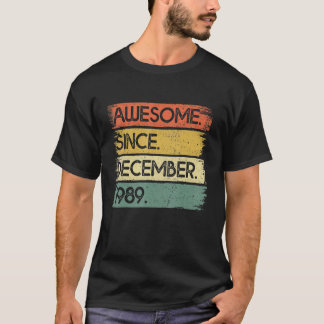 1989年12月33日素晴らしBirから33歳 Tシャツ