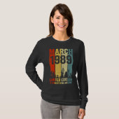 1989年3月33歳素晴らし Tシャツ (正面フル)