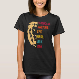 1989年7月33日誕生日33歳 Tシャツ