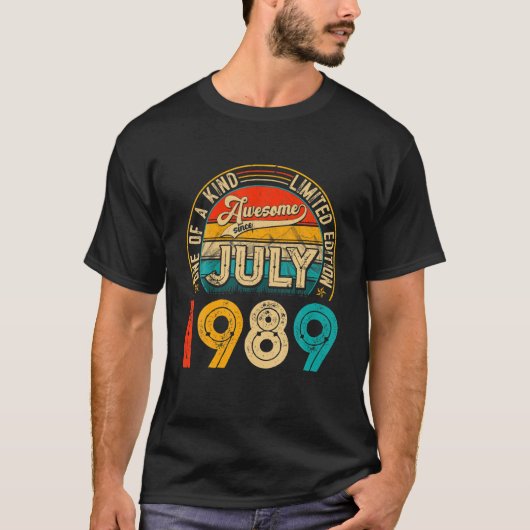 1989年7生まれ月32日Bir Tシャツ (正面)