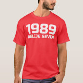 1989年 白い文字が北を分割する Tシャツ (正面)