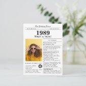 1989新聞誕生日カード ポストカード (スタンド正面)