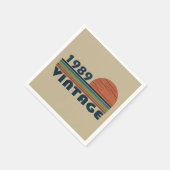 1989生まれ年のヴィンテージ誕生日ギフト スタンダードカクテルナプキン (角)