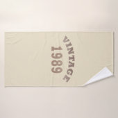 1989生まれ年のヴィンテージ誕生日ギフト バスタオル (バスタオル)