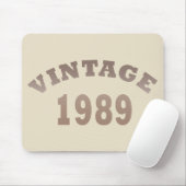 1989生まれ年のヴィンテージ誕生日ギフト マウスパッド (マウス)