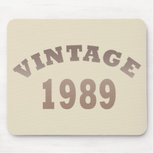 1989生まれ年のヴィンテージ誕生日ギフト マウスパッド