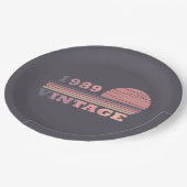 1989生まれ年のヴィンテージ ペーパープレート (アングル)