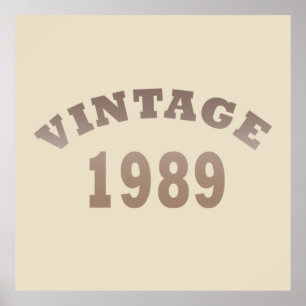 1989生まれ年のヴィンテージ ポスター