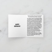 1989生まれ年の誕生日おもしろいファクト・カード カード (内部)