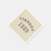 1989生まれ年ヴィンテージ誕生会 スタンダードカクテルナプキン (角)