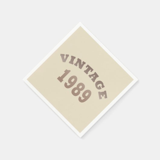 1989生まれ年ヴィンテージ誕生会 スタンダードカクテルナプキン (角)