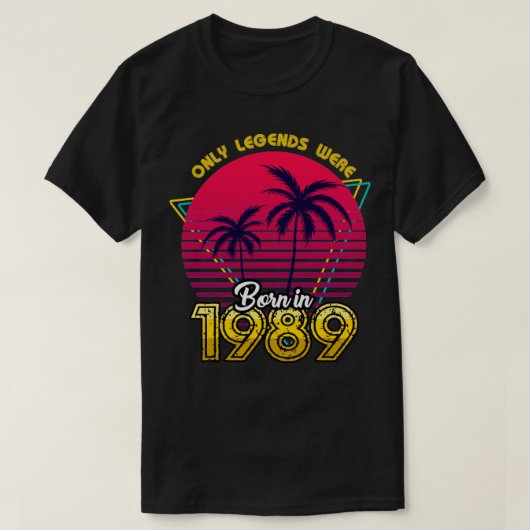 1989生まれ年Tシャツ Tシャツ (デザイン正面)