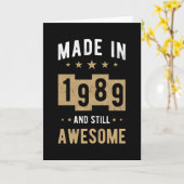 1989生まれ誕生日ギフト素晴らし カード (黄色い花)