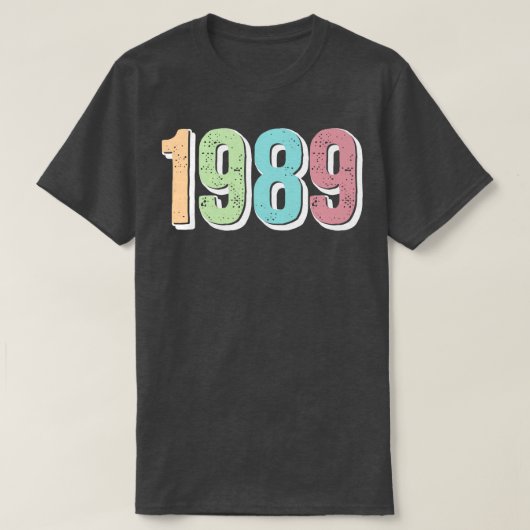 1989誕生年 Tシャツ (デザイン正面)