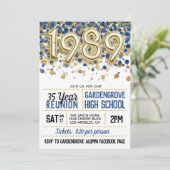 1989高校同窓会招待状 招待状 (スタンド正面)