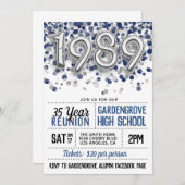 1989高等学校大学懇親会招待状 招待状 (正面/裏面)