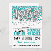 1989高等学校大学懇親会招待状 招待状 (正面/裏面)