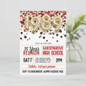 1989高等学校大学懇親会招待状 招待状 (スタンド正面)