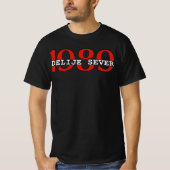 1989 デリェ・セヴェル 赤と白 Tシャツ (正面)
