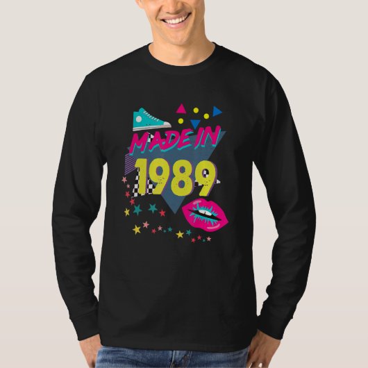 1989 33番目の誕生日80s 90s 1990s 1980s Nos Tシャツ (正面)